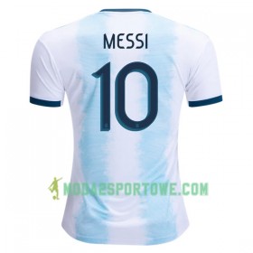 Koszulka Argentyna MESSI 10 Domowe Stroje Piłkarskie Copa América 2019 Krótki Rękaw